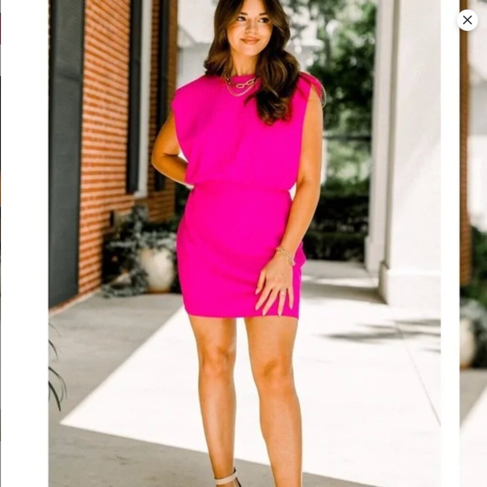 TCEC Hot Pink Mini Dress BRAND NEW
